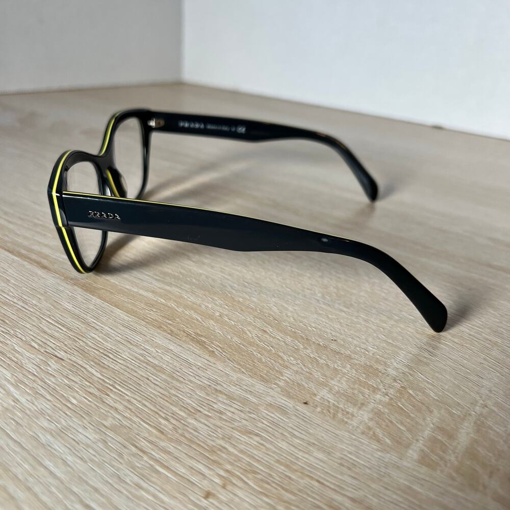 Prada VPR27S UR0-1O1 Eyeglasses Cat Eye Polished Gray Frames 53-17-140 - Picture 9 of 13